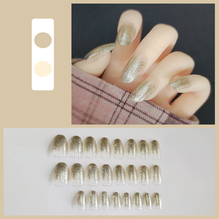 Glitzerndes Ombre Press-On Nägel