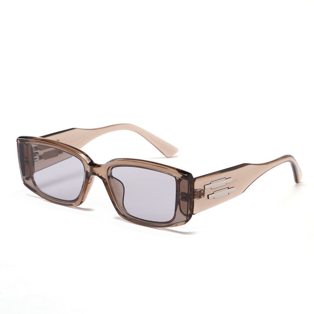 Damen elegante rechteckige Sonnenbrille mit stylischem Acetat-Rahmen Karnz