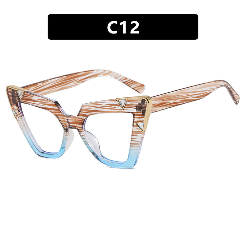 Damen Cat-Eye Sonnenbrille mit luxuriösem Motiv und schützendem UV-Filter Karnz