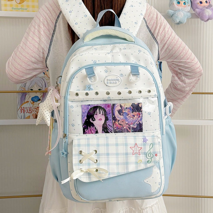 Stylische Grafikdesign-Schulrucksack Karnz