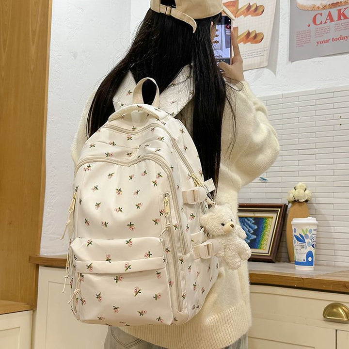 Blumenverzierte Rucksack Karnz