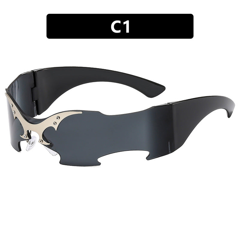Damen futuristische Sportsonnenbrille Karnz