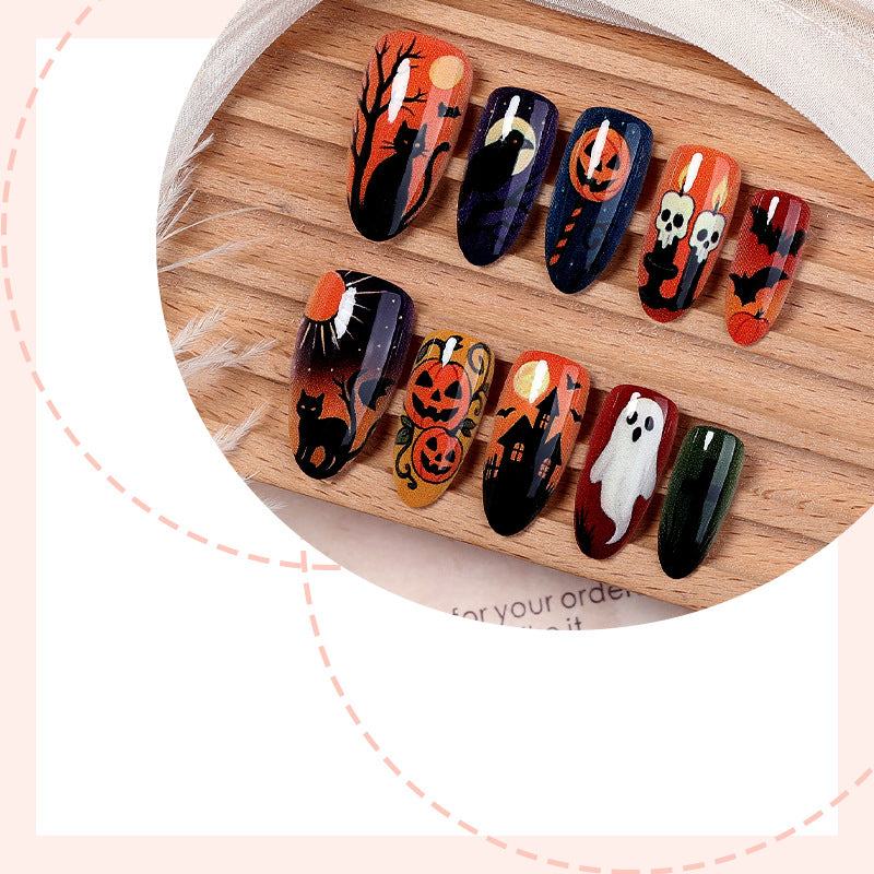 Halloween-Themen Press-On Nagelset Karnz 1788495816