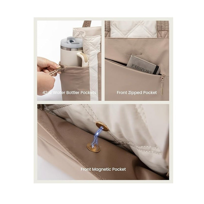 Stilvolle und Funktionale Tragetasche mit Separater Kosmetiktasche Karnz