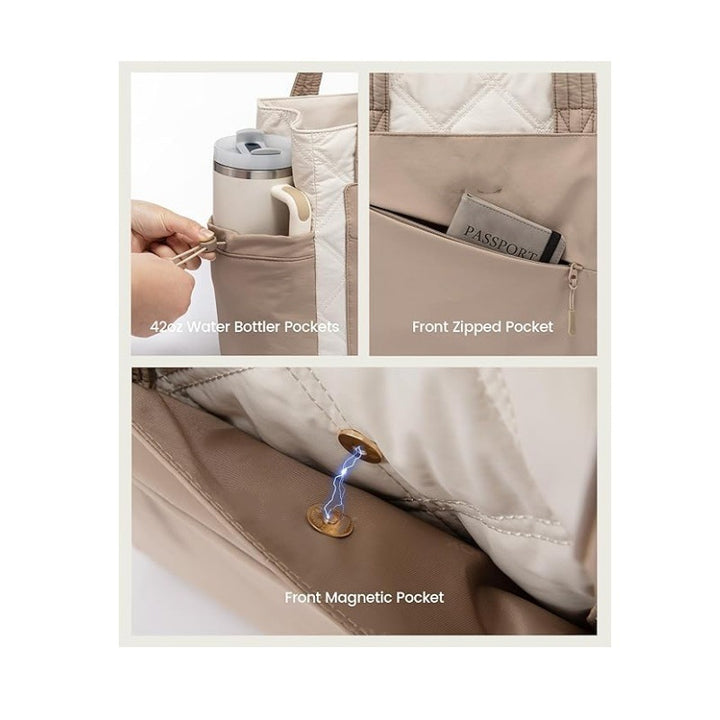 Stilvolle und Funktionale Tragetasche mit Separater Kosmetiktasche Karnz