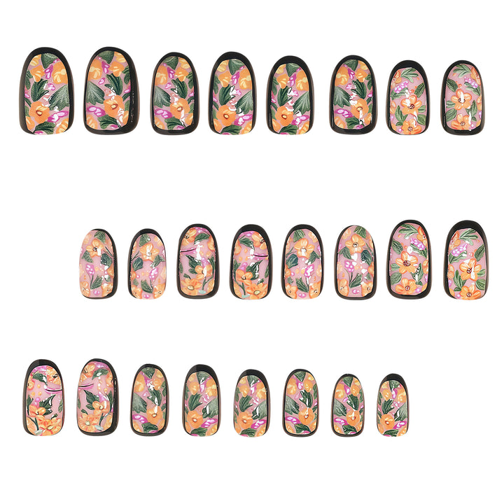 Saisonales thematisiertes Press-On-Nagelkunst-Set Karnz