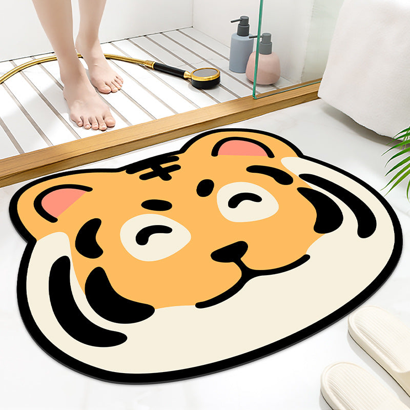 Niedliches Tigerdesign-Badematte für das Badezimmer