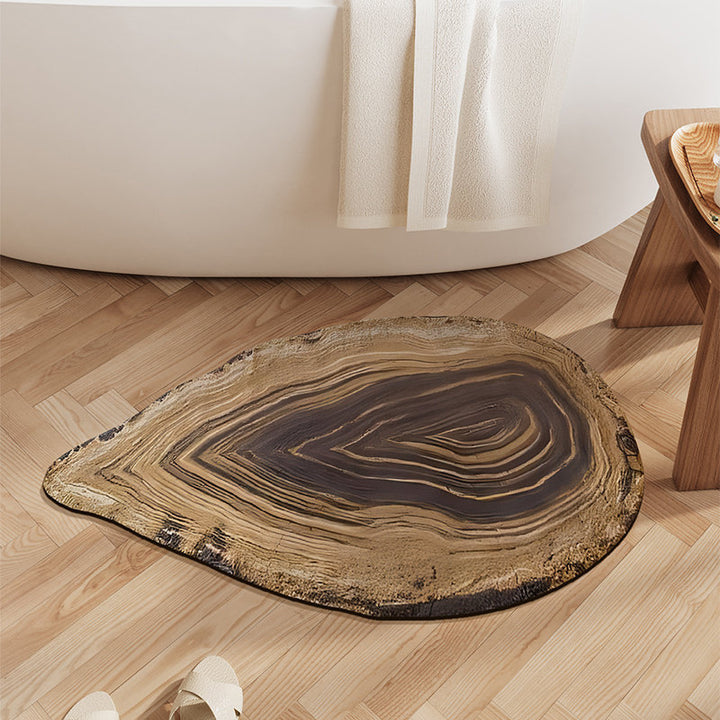 Absorbent Quick-Dry Bamboo-Style Cloud-Shaped Bath Mat