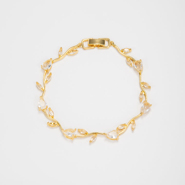 Elegante florale Design-Aussage-Armband Karnz