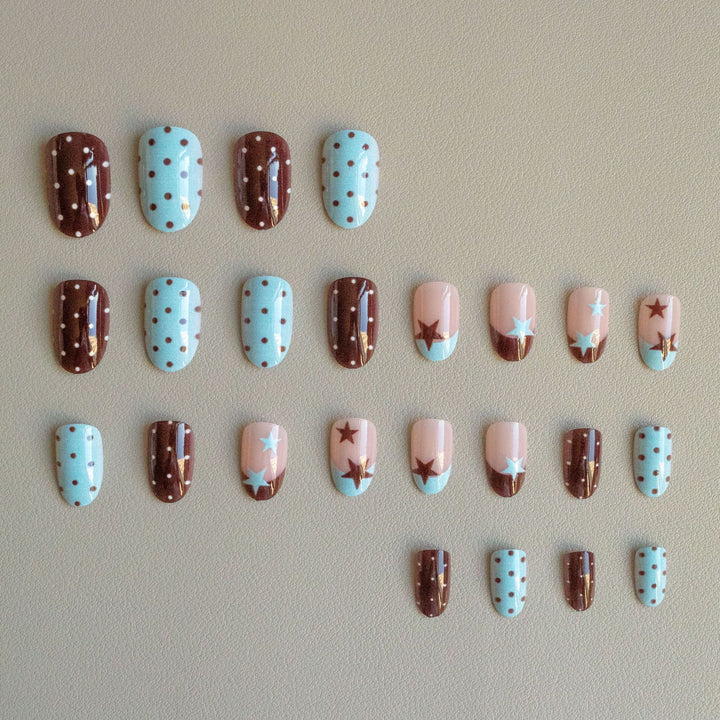 Künstlerisches Star Akzent Nagelkunst Set