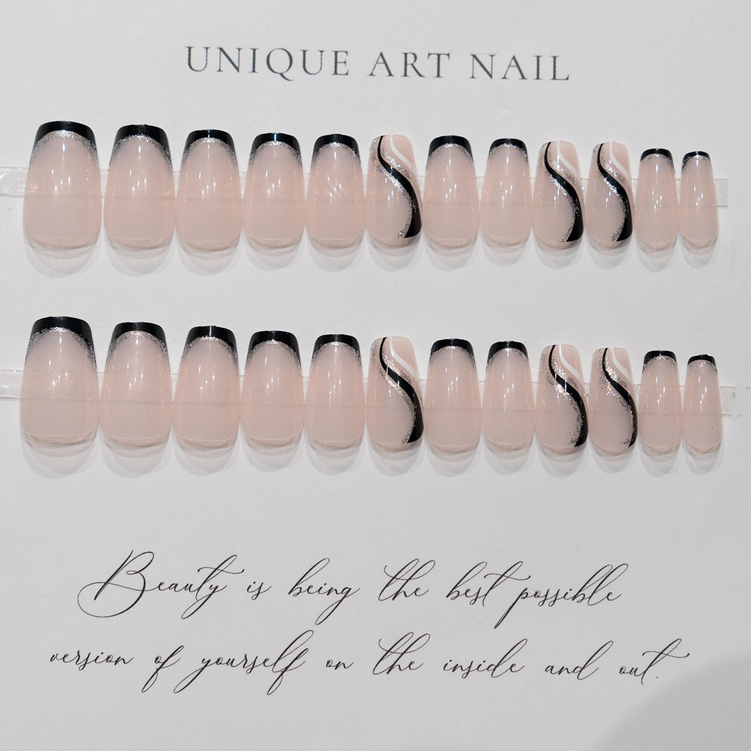 Chic Glitzerndes Nagelkunst-Set