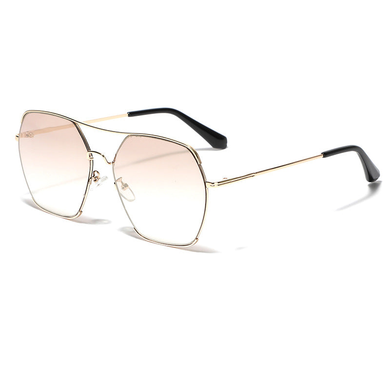 Damen oversized fashion Sonnenbrille mit elegantem Metallrahmen Karnz