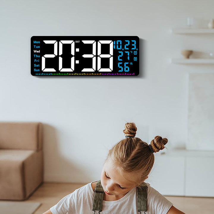 Digitaler Alarmwecker mit großem LED-Display und Wetterdaten Karnz