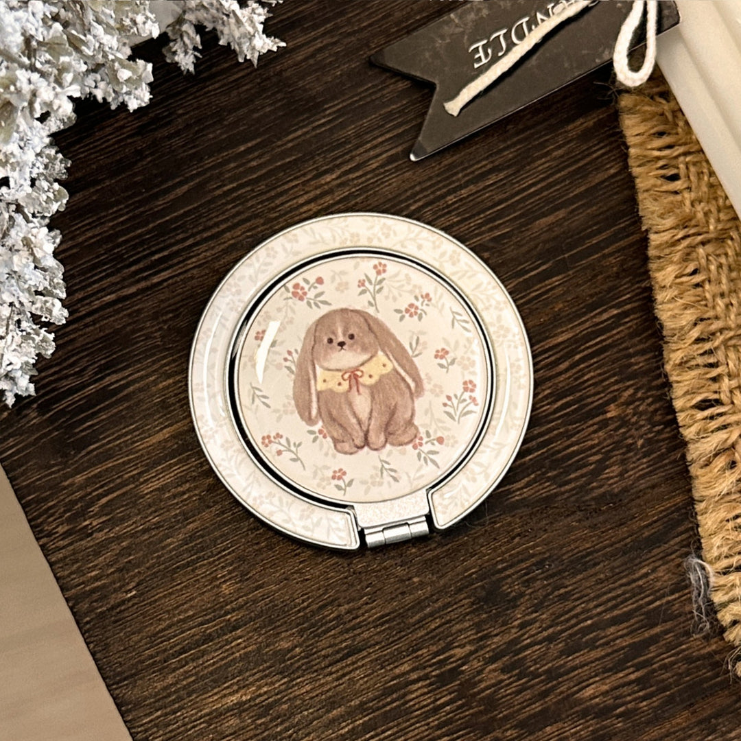 Handspiegel im herzförmigen Design mit niedlichem Bärenmotiv Karnz