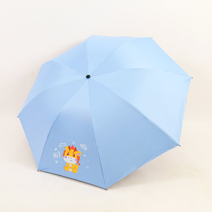 Damen Falt-Regenschirm mit lustigem Tierdesign Karnz