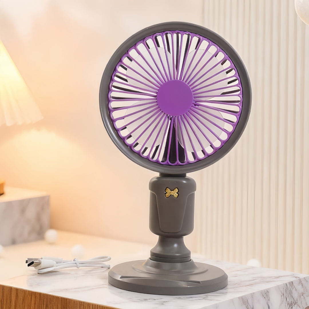 Damen Tragbarer Tischventilator mit flexibler Neigetechnologie und stilvollem Design Karnz