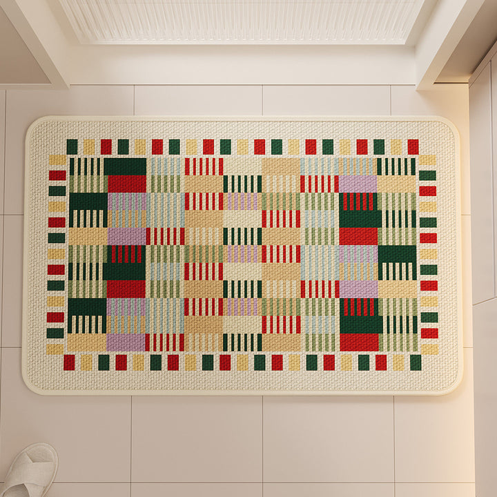 Bunte Geometrische Küchenmatte