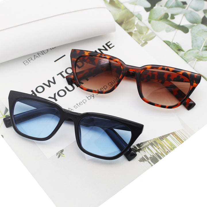 Damen geometrische Designer-Sonnenbrille im modernen Look Karnz