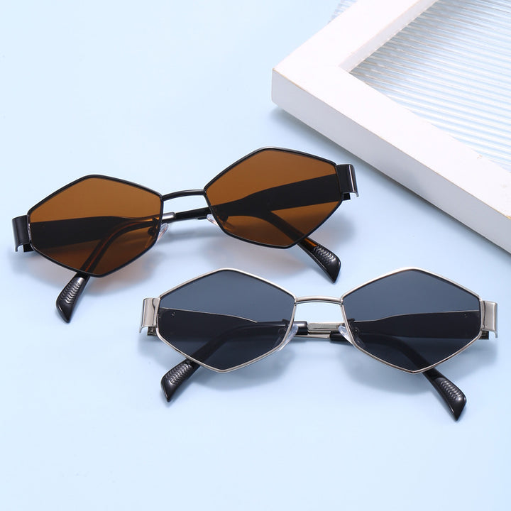 Modische Sonnenbrille Im Hexagonalen Design Karnz
