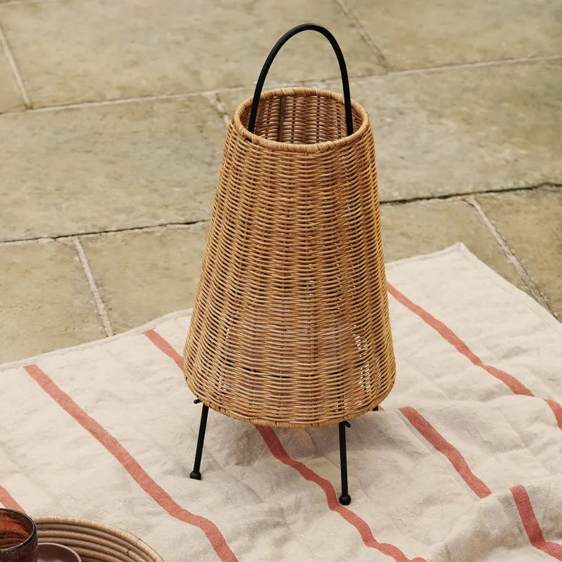 Tragbare Rattan-Laterne Karnz