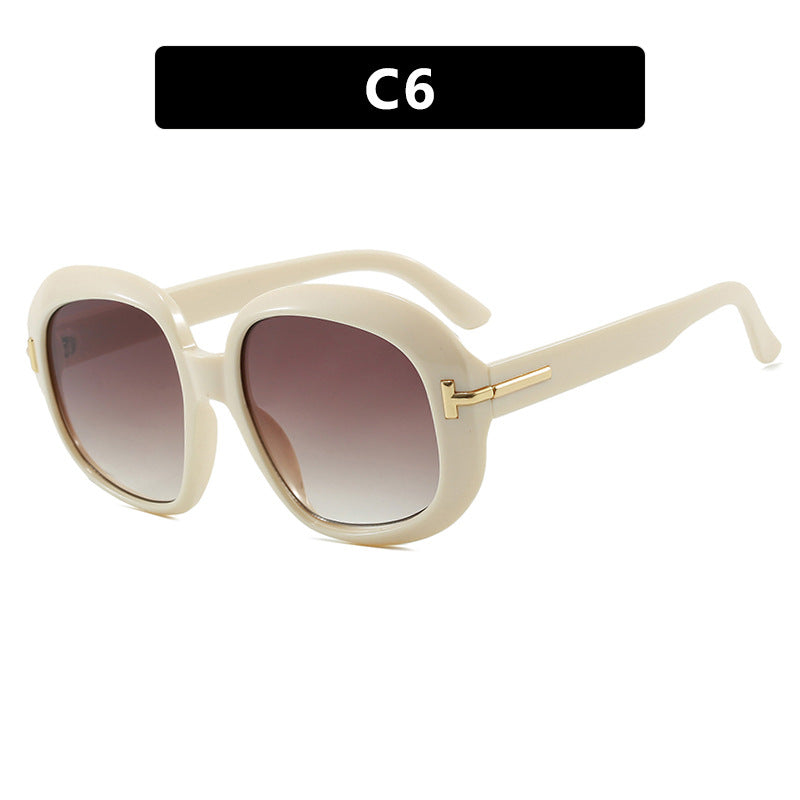 Damen oversized Sonnenbrille mit eleganter Rahmenstruktur und UV-Schutz Karnz
