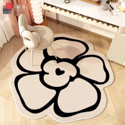 Blumenförmiger Teppich