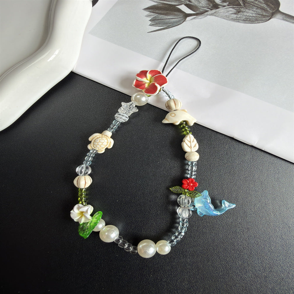 Handgemachter, von der Natur inspirierter, beaded Brillenhalter Karnz