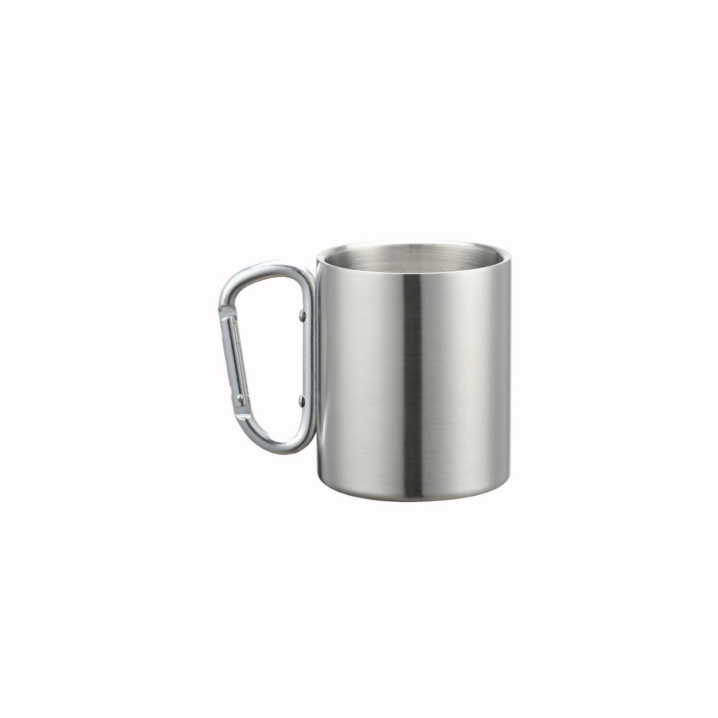 Damen Edelstahl Kaffee-Becher mit Karabiner Griff Karnz