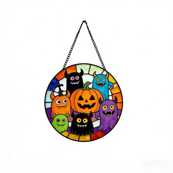 Dekorative Totenkopf Buntglas Wandkunst Karnz