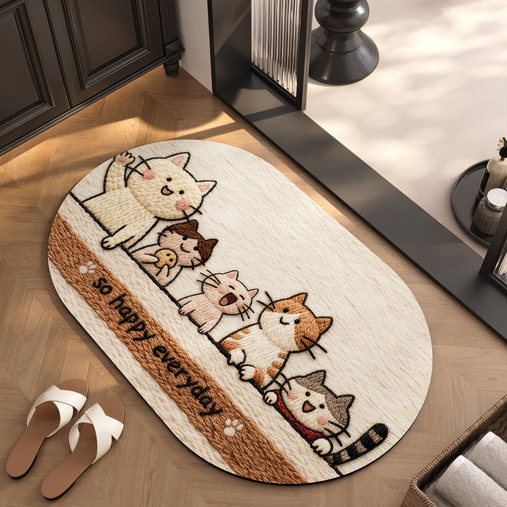 Verspielt Tiermotiv Teppich