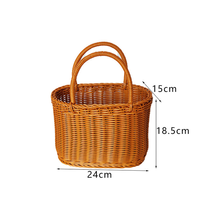 Stylischer handgewebter Weidenpicknickkorb Karnz