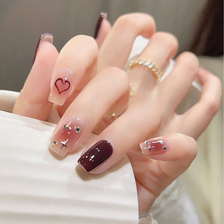 Glitter Ombre Press-On Nägel Karnz