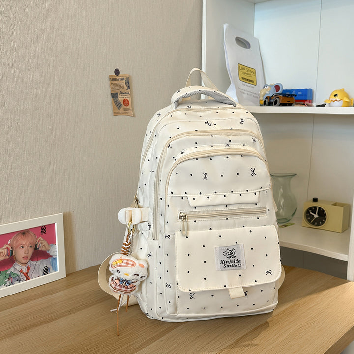 Multi-Taschen Gemusterter Rucksack Karnz