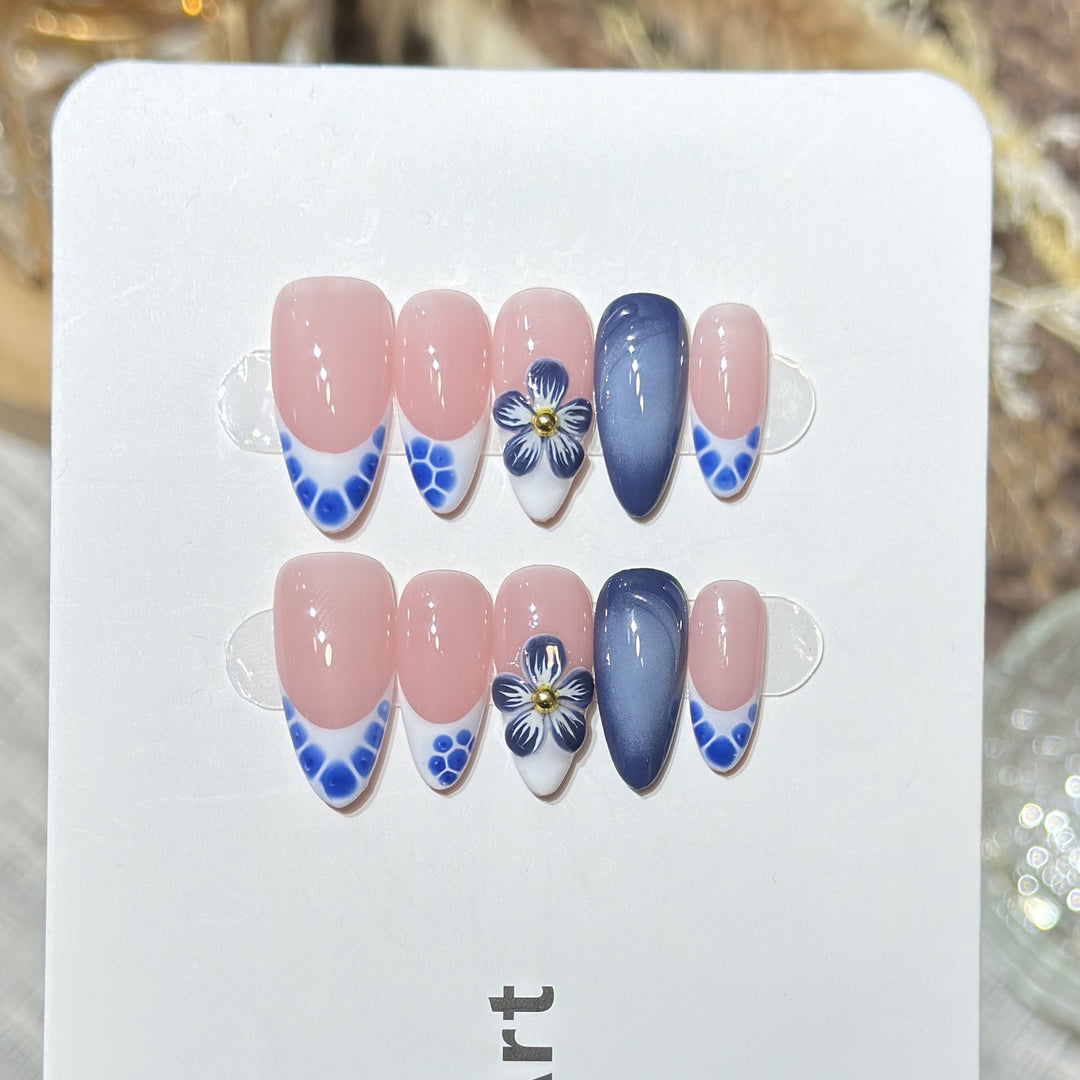 Wiederverwendbares Press-On Nagelset Karnz