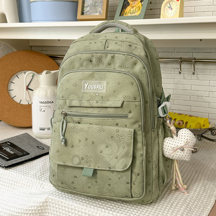 Charmanter Blumendruck Rucksack Karnz