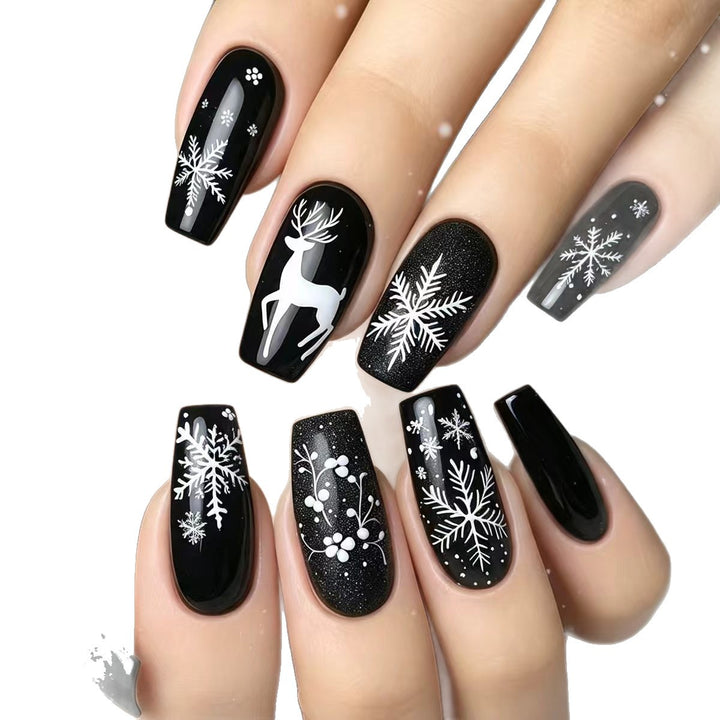 Winter-Themen 3D Nagelkunst Karnz