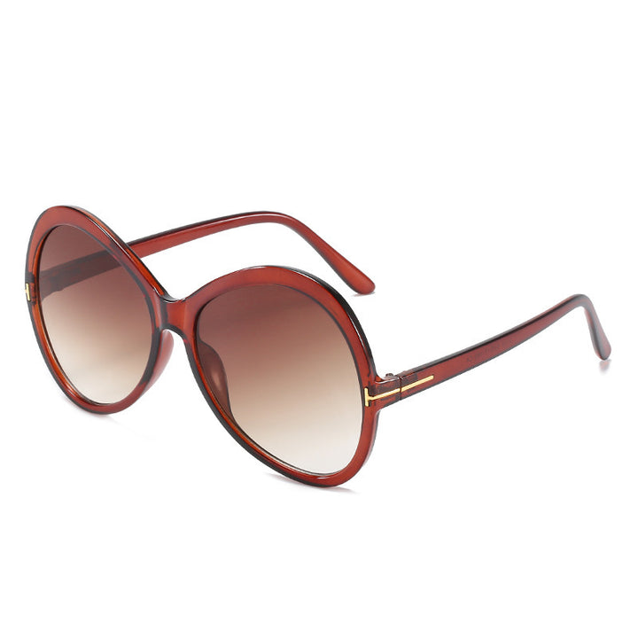 Modebewusste Übergroße Schmetterlingssonnenbrille Karnz