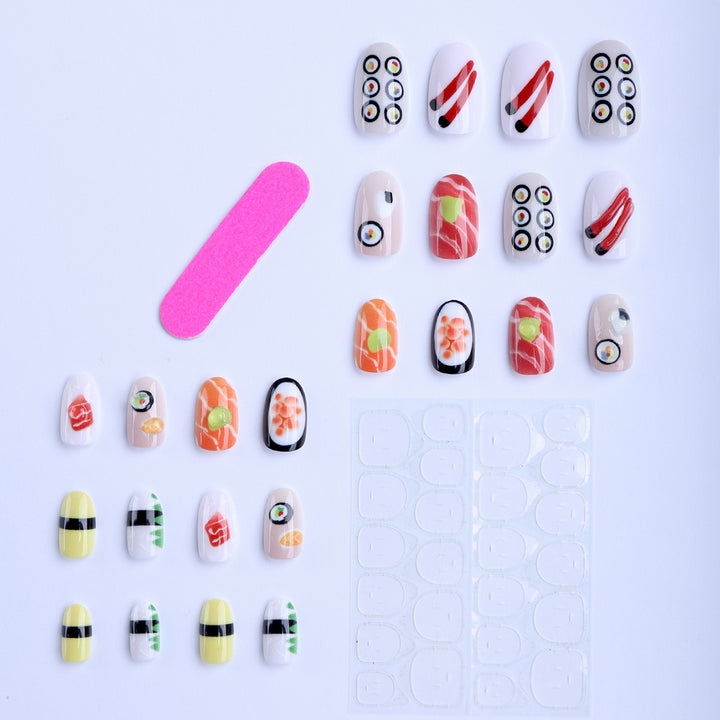 Kunstvolle Nagelkunst Im Sushi-Design Karnz