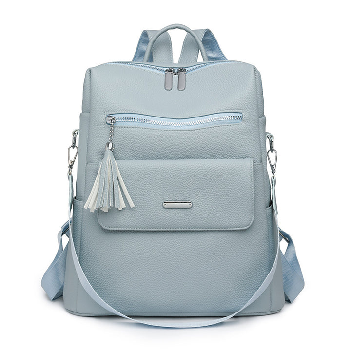 Stylischer Mehrfach-Taschen Leder Rucksack Karnz 1788673935