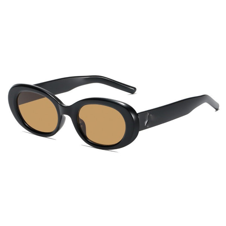 Modische ovale Sonnenbrille Karnz