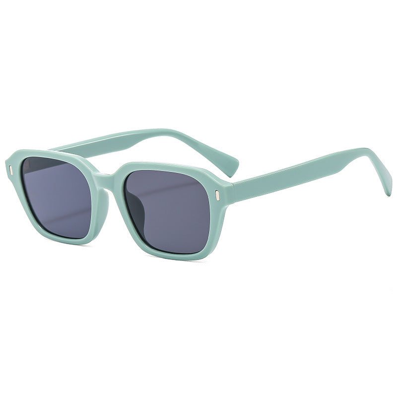 Damen Quadratische Sonnenbrille mit stylischem Transparentrahmen und UV-Schutz Karnz