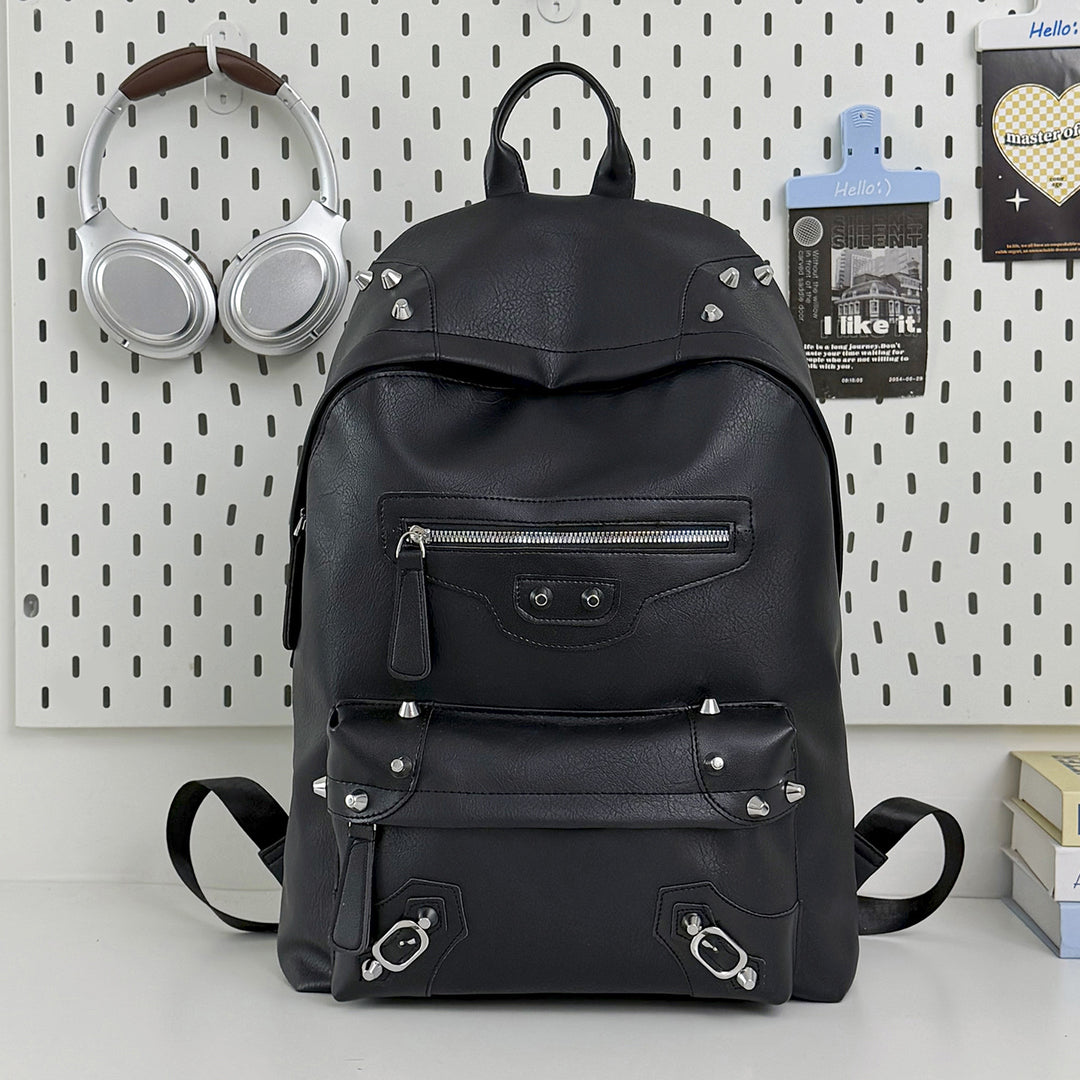 Stylische lässige Leder-Rucksack Karnz