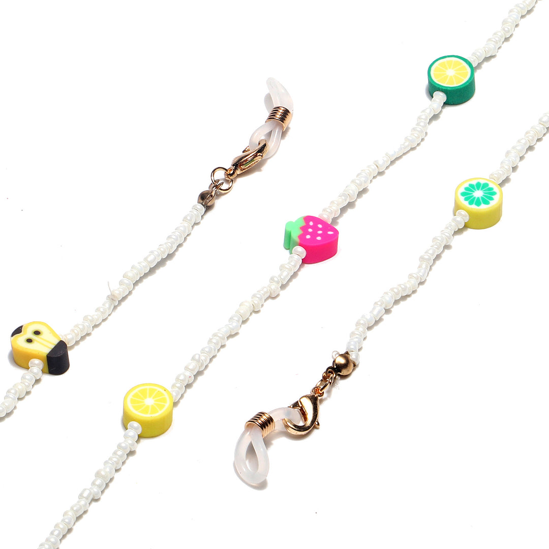 Bunte Obst-Themen Brillen-Kette Karnz