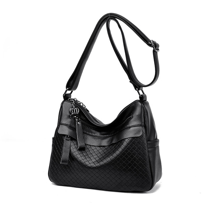 Texturierte gesteppte Schultertasche Karnz