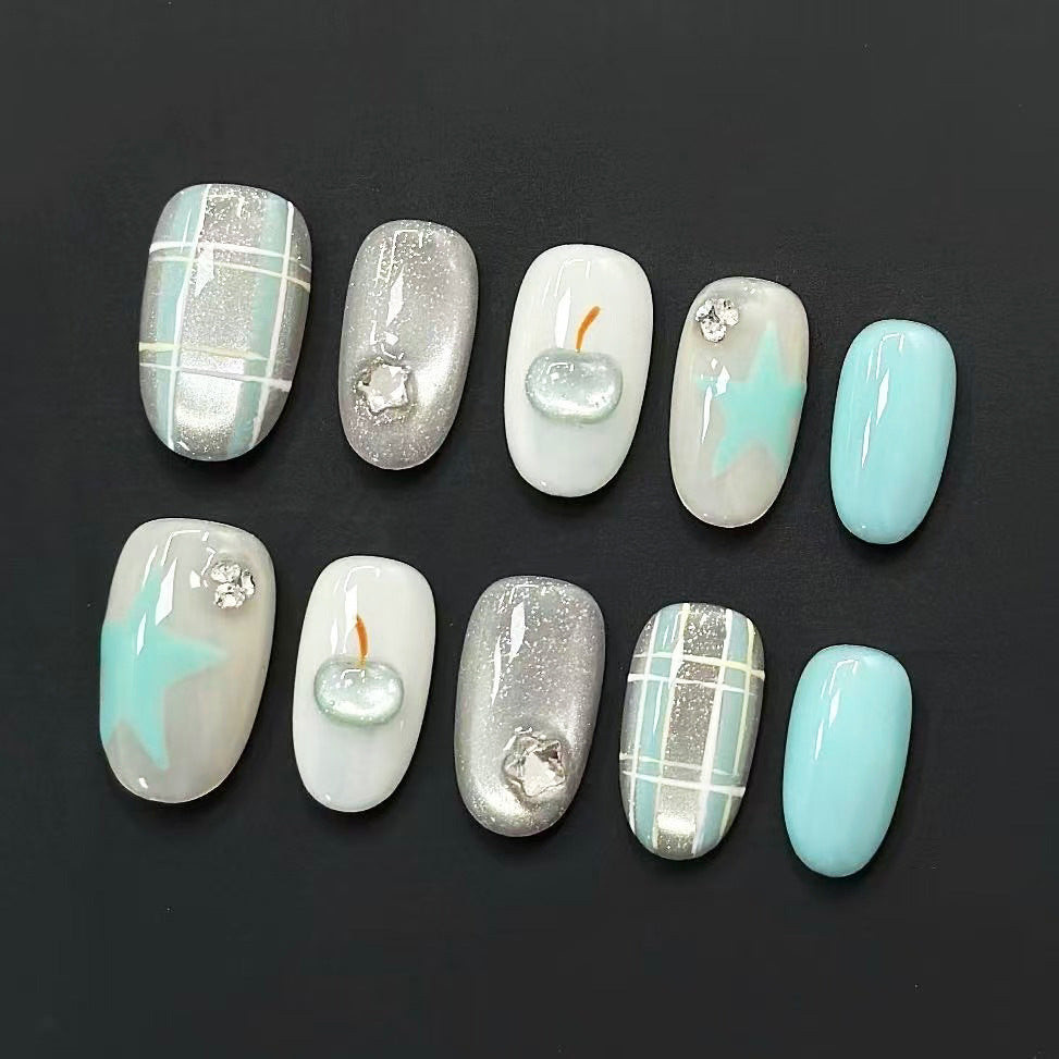 Elegantes Nagelkunst Press-On Set