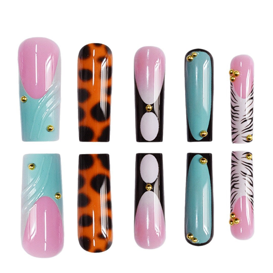 Künstlerische lange Acryl-Nagelverzierungen Karnz