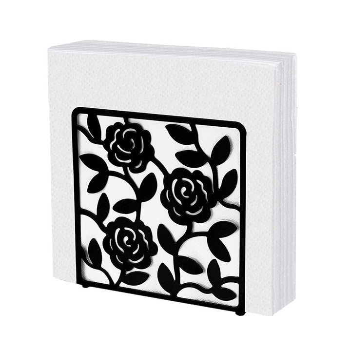 Dekorativer Serviettenhalter mit Blumenmuster