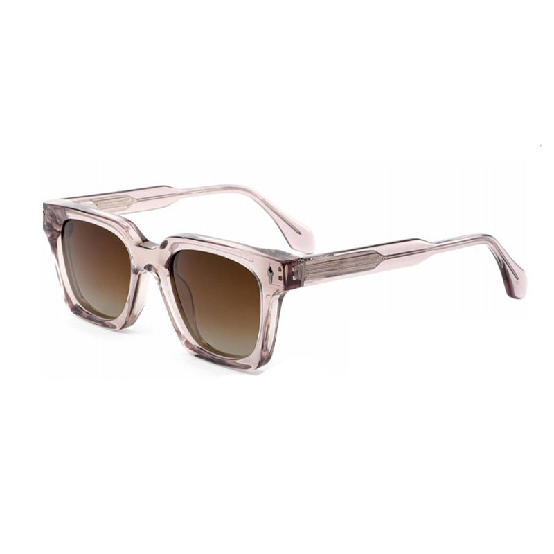 Damen klassische quadratische Sonnenbrille mit robustem Rahmen und UV-Schutz Karnz
