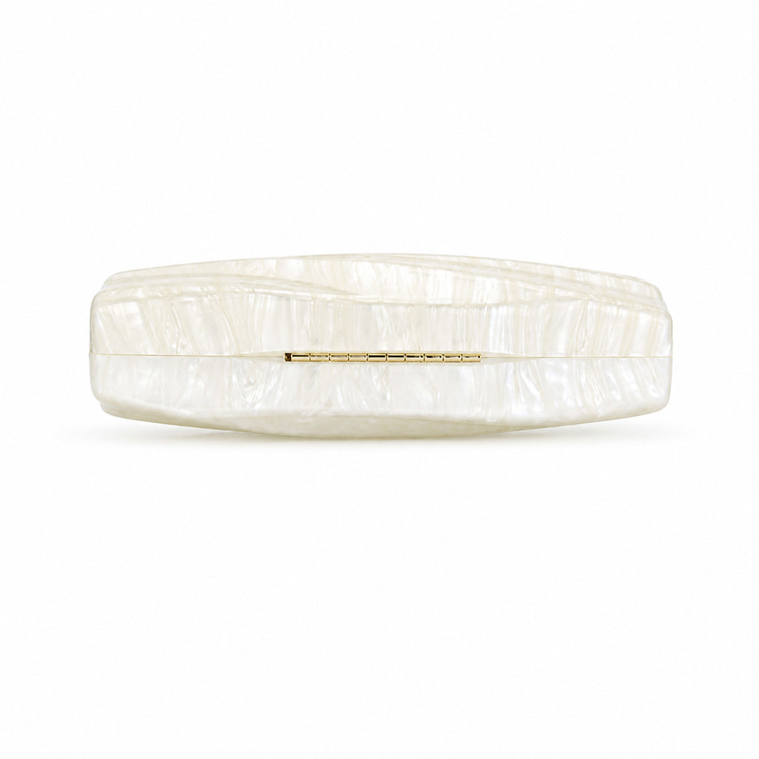 Zeitgenössische texturierte Acryl-Clutch