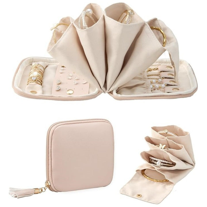Schmuck-Organizer Tasche mit Multifunktionalem Innenlayout Karnz